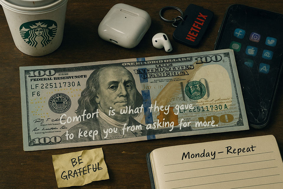 Notes of Power - "Comfort Is What They Gave You To Keep You From Asking For More" Canvas Art