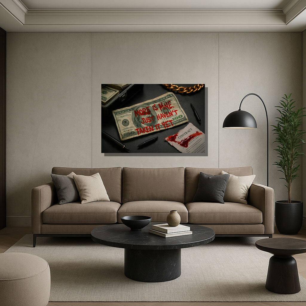 Notes of Power - "More Is Mine, I Just Haven’t Taken It Yet" Canvas Art