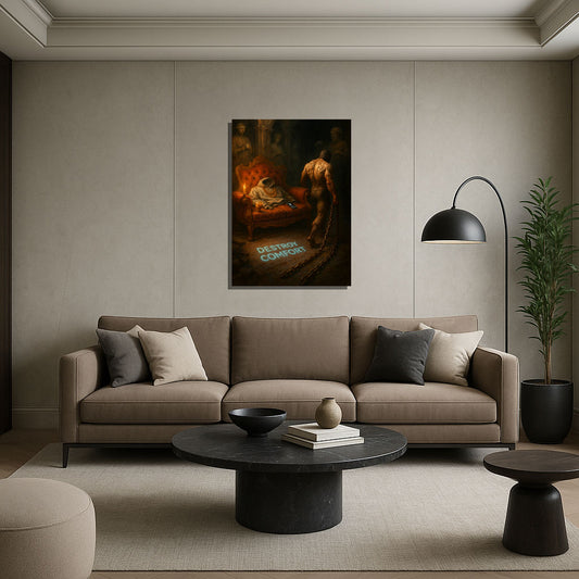 Destroy Comfort – Pain Builds Power Canvas Wall Art