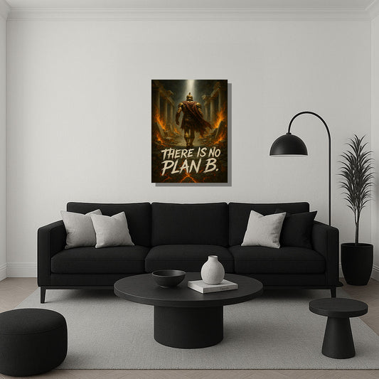 There Is No Plan B – All-In Mindset Canvas Art