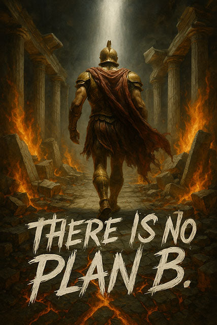 There Is No Plan B – All-In Mindset Canvas Art
