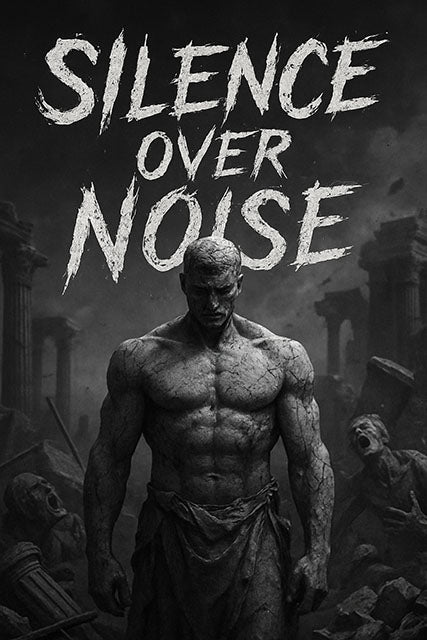 Silence Over Noise – Stoic Power Canvas Wall Art