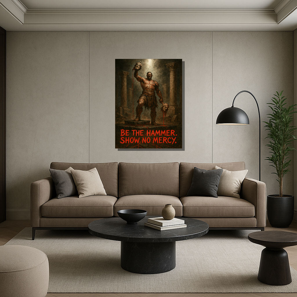 Show No Mercy – Savage Mindset Canvas Wall Art
