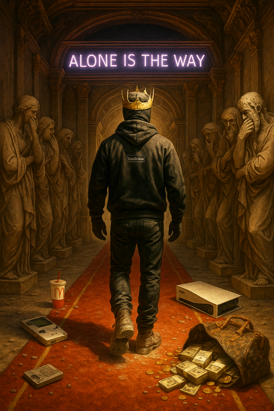 Alone on the Way – Greatness Demands Isolation Canvas Art