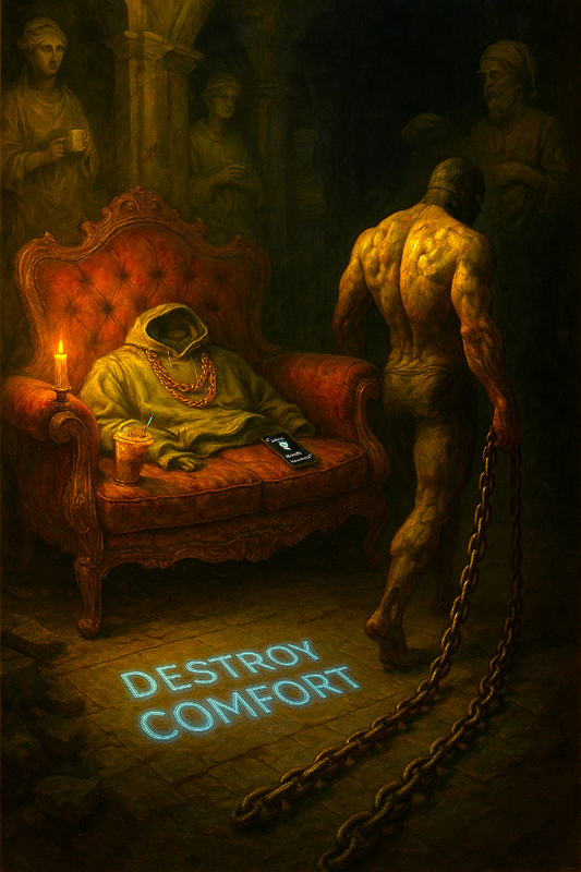 Destroy Comfort – Pain Builds Power Canvas Wall Art