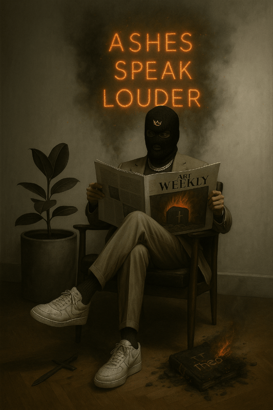 Ashes Speak Louder – Let Results Talk Motivational Canvas
